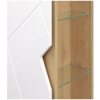  Doratiz Шкаф-пенал Фьорд 40 L 2712.303 (дуб бунратти/белый,с подвесной) - Превью изображения №5 — Интернет-магазин ПроЗаказ