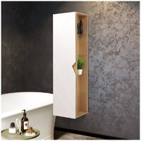  Doratiz Шкаф-пенал Фьорд 40 L 2712.303 (дуб бунратти/белый,с подвесной) - Превью изображения №7 — Интернет-магазин ПроЗаказ