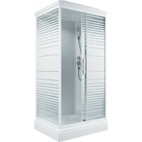Душевая кабина Triton Квадро 100x80 А Полосы, ДН4 - Превью изображения №2 — Интернет-магазин ПроЗаказ