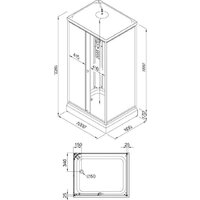 Душевая кабина Triton Квадро 100x80 А Полосы, ДН4 - Превью изображения №16 — Интернет-магазин ПроЗаказ