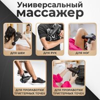 Перкуссионный массажер Calmer Knook Plus K3 (черный) - Превью изображения №5 — Интернет-магазин ПроЗаказ