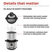 Мультиварка-скороварка Instant Pot Duo 3 - Превью изображения №3 — Интернет-магазин ПроЗаказ