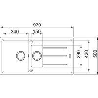 Кухонная мойка Franke Basis BFG 651-97 114.0741.191 (оникс) - Превью изображения №3 — Интернет-магазин ПроЗаказ