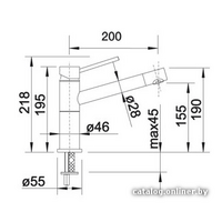 Смеситель Blanco Alta Compact Silgranit (серый беж) [517633] - Превью изображения №2 — Интернет-магазин ПроЗаказ