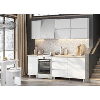 Готовая кухня Mio Tesoro Токио 1.6 (белый текстурный/дуб сонома) - Превью изображения №3 — Интернет-магазин ПроЗаказ