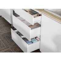 Готовая кухня Mio Tesoro Токио 1.6 (белый текстурный/дуб сонома) - Превью изображения №4 — Интернет-магазин ПроЗаказ