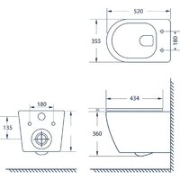 Унитаз подвесной Lauter Nuremberg 21811 + 21901002 (белый, с кнопкой смыва 219702J белый) - Превью изображения №38 — Интернет-магазин ПроЗаказ