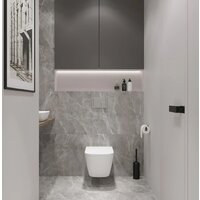 Унитаз подвесной Lauter Nuremberg 21811 + 21901002 (белый, с кнопкой смыва 219702J белый) - Превью изображения №18 — Интернет-магазин ПроЗаказ