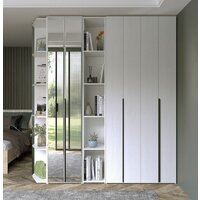 Шкаф-гармошка Евва Лайн ЛН-1D.450.01(2Z) (бодега белый) - Превью изображения №3 — Интернет-магазин ПроЗаказ