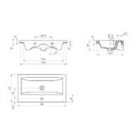  Cersanit Тумба с умывальником Colour 80 - Превью изображения №5 — Интернет-магазин ПроЗаказ