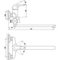 Смеситель Gross Aqua Base 7237258C-35L(F) - Превью изображения №2 — Интернет-магазин ПроЗаказ