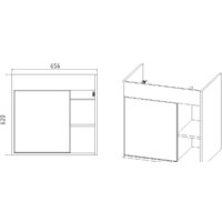  Viant Тумба под умывальник Бостон Como 70 VBOS70CO-T1STP - Превью изображения №4 — Интернет-магазин ПроЗаказ