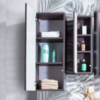  Бриклаер Шкаф-полупенал Кристалл 90 навесной (софт графит) - Превью изображения №2 — Интернет-магазин ПроЗаказ