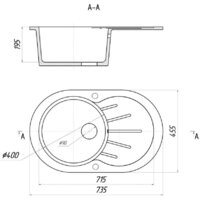 Кухонная мойка Wisent WA02-13 (GER013) - Превью изображения №10 — Интернет-магазин ПроЗаказ