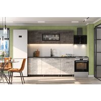 Готовая кухня Mio Tesoro КГ-9 2.0 (белый/цемент темный/цемент светлый/черный) - Превью изображения №3 — Интернет-магазин ПроЗаказ