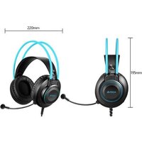 Наушники A4Tech Fstyler FH200i (черный/голубой) - Превью изображения №5 — Интернет-магазин ПроЗаказ