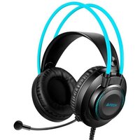 Наушники A4Tech Fstyler FH200i (черный/голубой) - Превью изображения №2 — Интернет-магазин ПроЗаказ