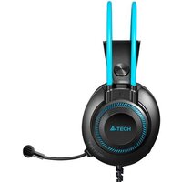 Наушники A4Tech Fstyler FH200i (черный/голубой) - Превью изображения №4 — Интернет-магазин ПроЗаказ