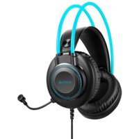 Наушники A4Tech Fstyler FH200i (черный/голубой) - Превью изображения №3 — Интернет-магазин ПроЗаказ