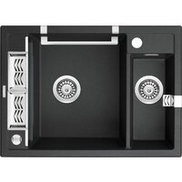 Кухонная мойка Deante Magnetic ZRM G503 (графитовый металлик) - Превью изображения №2 — Интернет-магазин ПроЗаказ