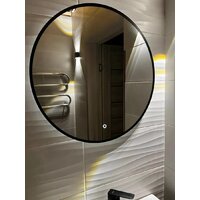 Зеркало с подсветкой  EMZE 80 LED.UV.80.80.CHE.AF.4K (черный с УФ-окантовкой и подсветкой) - Превью изображения №9 — Интернет-магазин ПроЗаказ