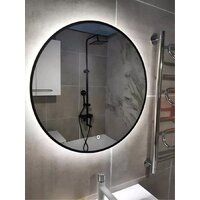 Зеркало с подсветкой  EMZE 80 LED.UV.80.80.CHE.AF.4K (черный с УФ-окантовкой и подсветкой) - Превью изображения №8 — Интернет-магазин ПроЗаказ