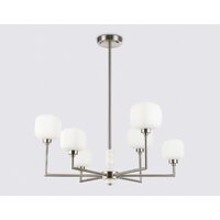 Подвесная люстра Ambrella light LH53001/6 SN/FR (сатин никель/белый матовый) - Превью изображения №4 — Интернет-магазин ПроЗаказ