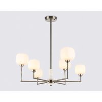 Подвесная люстра Ambrella light LH53001/6 SN/FR (сатин никель/белый матовый) - Превью изображения №2 — Интернет-магазин ПроЗаказ