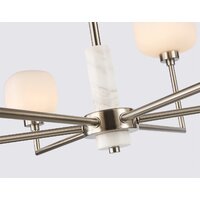 Подвесная люстра Ambrella light LH53001/6 SN/FR (сатин никель/белый матовый) - Превью изображения №5 — Интернет-магазин ПроЗаказ