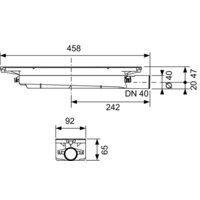 Сифон Tece Drainprofile 673002 (боковой слив) - Превью изображения №2 — Интернет-магазин ПроЗаказ