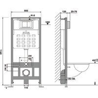 Инсталляция для унитаза Roxen StounFix Dual Fresh 859290 - Превью изображения №11 — Интернет-магазин ПроЗаказ