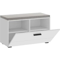 Тумба для обуви НК-Мебель Gloss 73374544 (белый/белый глянец) - Превью изображения №2 — Интернет-магазин ПроЗаказ