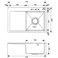 Кухонная мойка РМС MRK-7851R (с дозатором) - Превью изображения №4 — Интернет-магазин ПроЗаказ