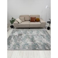 Ковер для жилой комнаты Radjab Carpet Афина Прямоугольник 9009A 12814RK (3x5, Grey/Green) - Превью изображения №5 — Интернет-магазин ПроЗаказ