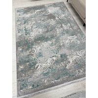 Ковер для жилой комнаты Radjab Carpet Афина Прямоугольник 9009A 12814RK (3x5, Grey/Green) - Превью изображения №3 — Интернет-магазин ПроЗаказ