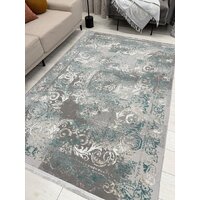 Ковер для жилой комнаты Radjab Carpet Афина Прямоугольник 9009A 12814RK (3x5, Grey/Green) - Превью изображения №4 — Интернет-магазин ПроЗаказ
