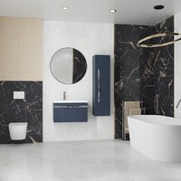  Lauter Шкаф-полупенал Навесной Eva (гранатовый полуматовый, ручка из матовой стали) - Превью изображения №3 — Интернет-магазин ПроЗаказ