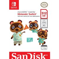 Карта памяти SanDisk Nintendo Switch Licensed Card Animal Crossing Edition microSDXC 512GB SDSQXAO-512G-GNCZN - Превью изображения №4 — Интернет-магазин ПроЗаказ