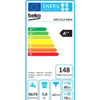 Стиральная машина BEKO WRS 5512 BWW - Превью изображения №3 — Интернет-магазин ПроЗаказ