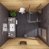 Душевой уголок Triton Каппа-Хром 90x90 (с поддоном) - Превью изображения №5 — Интернет-магазин ПроЗаказ