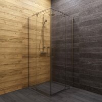 Душевой уголок Triton Каппа-Хром 90x90 (с поддоном) - Превью изображения №6 — Интернет-магазин ПроЗаказ