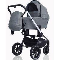 Универсальная коляска Rant MOWbaby Zoom PU (2 в 1, silver grey) - Превью изображения №2 — Интернет-магазин ПроЗаказ