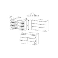 Комод ДСВ Мори МК 1200.6 (графит) - Превью изображения №2 — Интернет-магазин ПроЗаказ