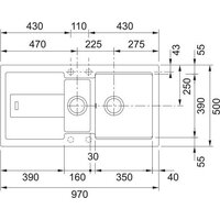 Кухонная мойка Franke Bellini BLG 651-97 114.0700.131 (оникс) - Превью изображения №2 — Интернет-магазин ПроЗаказ