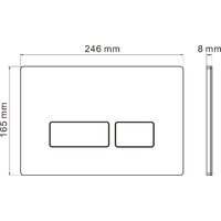 Унитаз подвесной Roxen Porto One Rimless 6 в 1 StounFix Dual Fresh 607036 (кнопка: матовая) - Превью изображения №24 — Интернет-магазин ПроЗаказ