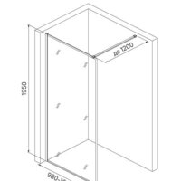 Душевая стенка IDDIS Slide SLI8BS1i23 - Превью изображения №3 — Интернет-магазин ПроЗаказ