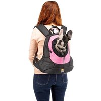 Рюкзак-переноска Ferplast Kangoo S (черный/розовый) - Превью изображения №7 — Интернет-магазин ПроЗаказ