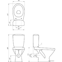 Унитаз напольный Cersanit Trento KO-TR011-3/6-PL - Превью изображения №2 — Интернет-магазин ПроЗаказ