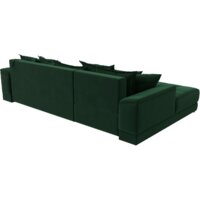 Угловой диван Лига диванов НордСтар левый 121108L (велюр зеленый/подушки велюр зеленый) - Превью изображения №8 — Интернет-магазин ПроЗаказ