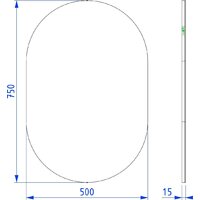  Lauter Зеркало Melisa овальное HA50 (кашемир) - Превью изображения №2 — Интернет-магазин ПроЗаказ